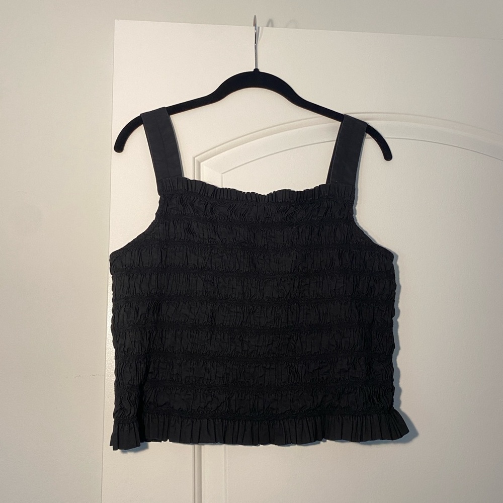 Everlane 100% Cotton - Black Textured Women's Top
